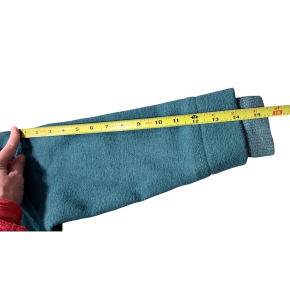 Disana Felix Wool Fleece Hooded Jacket Teal Blue Kids Size 110 116 5-6 Years - Picture 11 of 12